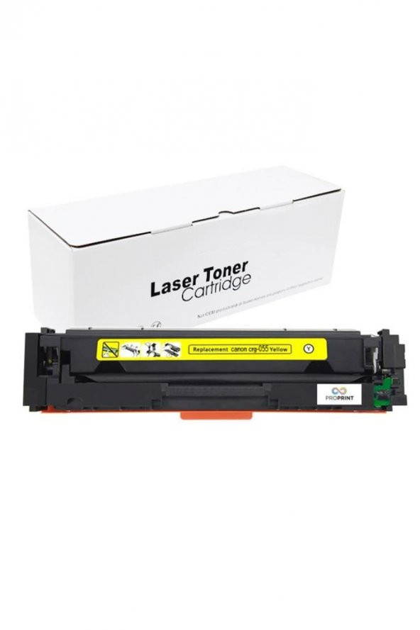 Canon CRG-055 Çipsiz Sarı Muadil Toner 2.100 Sayfa- MF-744Cdw ürün görseli 1
