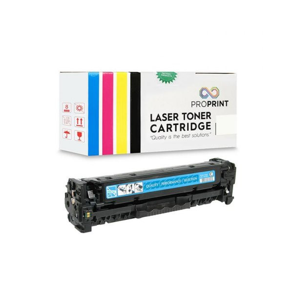HP 305A-CE411A 2.600 Sayfa Mavi Muadil Toner- M451dn- M451dw ürün görseli 1