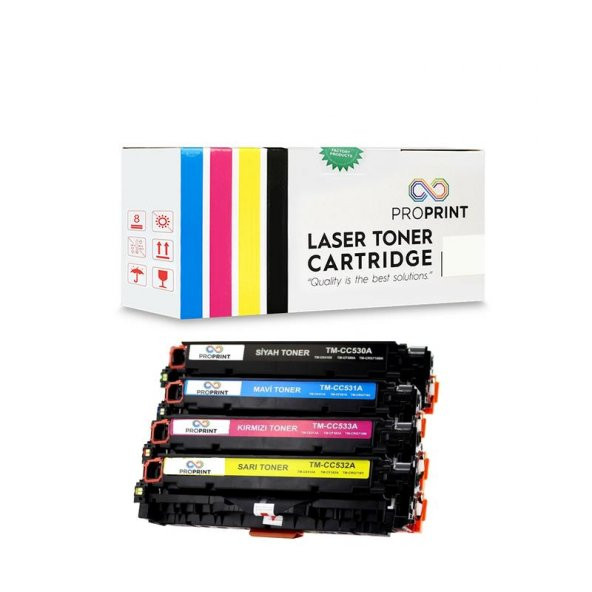 HP 305A-CE410A-11A-12A-13A Muadil Toner Seti- M475dn- M475dw ürün görseli 1