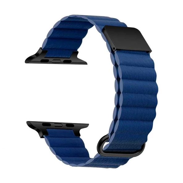 Apple Watch 40mm KRD-78 Suni Deri Kordon - Resim 4