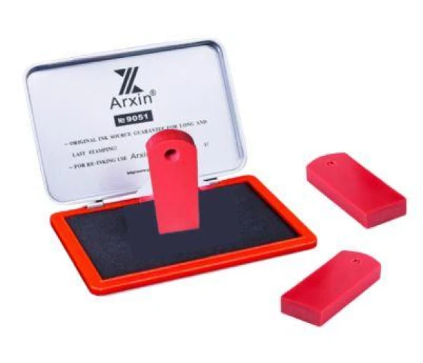 Mühür Kauçuk Alaşım Kırmızı Jiklet Kaşe 6mmx15mmx40mm ürün görseli 1