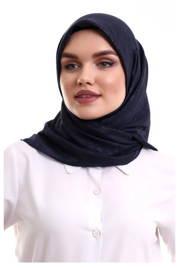 Kofra Desenli Baş Örtü - Siyah ürün görseli 1