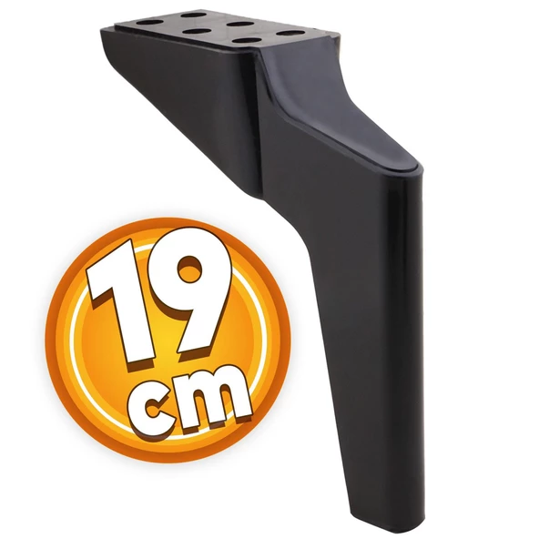 Logan Lüks Mobilya Kanepe Tv Ünitesi Konsol Koltuk Ayağı 19 Cm Siyah Ayakları ürün görseli 1