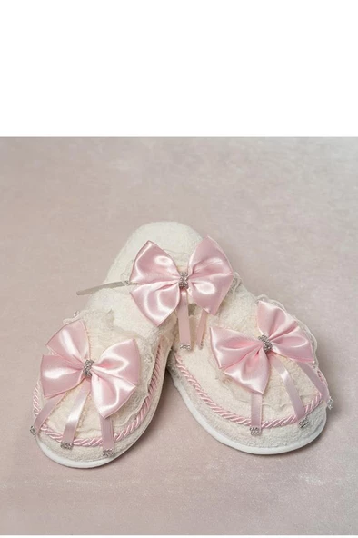 Mecit 313 Bayan Hamile Lohusa Pembe Fiyonklu Terlik Taç Seti ürün görseli 1