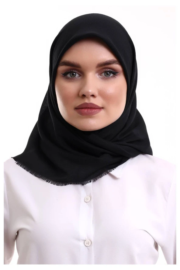Pamuklu Pano Düz Desensiz Örtü Siyah ürün görseli 1