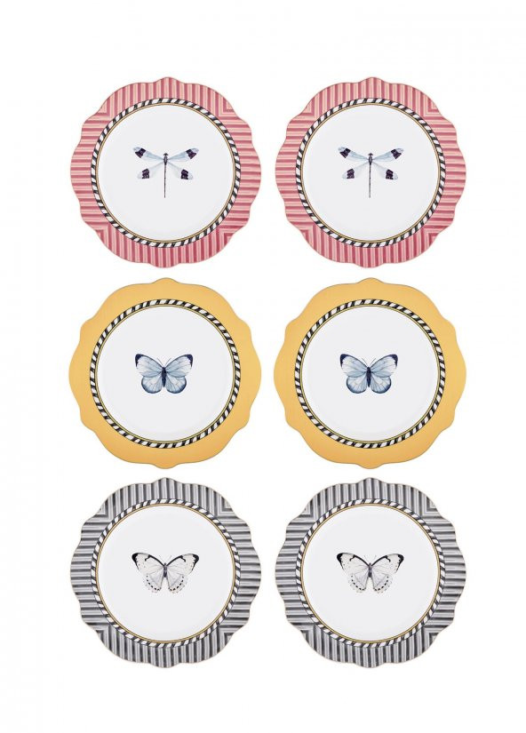 The Mia Mystique Pasta Tabağı 6 Parça 21 cm DNR0044 ürün görseli 1