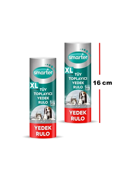 SMARTER XL TÜY TOPLAYICI YEDEK RULO 2 Lİ ürün görseli 1