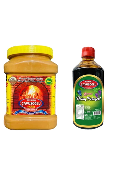 Çavuşoğlu Tahin Kepeksiz 930 gr + Çavuşoğlu Üzüm Pekmezi 1000 gr ürün görseli 1