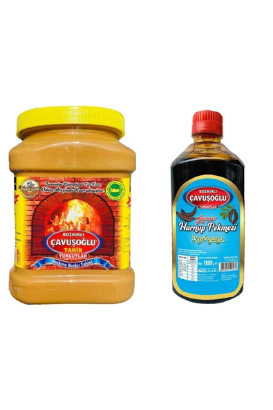 Çavuşoğlu Tahin Kepeksiz 930 gr + Çavuşoğlu Keçiboynuzu Pekmezi 1000 gr ürün görseli 1