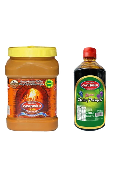 Çavuşoğlu Tahin Kepekli 930 gr + Çavuşoğlu Üzüm Pekmezi 1000 gr ürün görseli 1