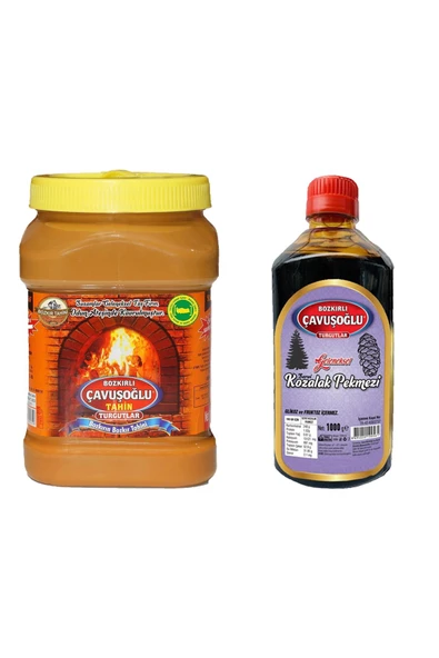 Çavuşoğlu Tahin Kepekli 930 gr + Çavuşoğlu Kozalak Pekmezi 1000 gr ürün görseli 1