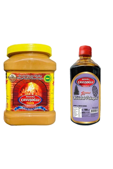 Çavuşoğlu Tahin Kepeksiz 930 gr + Çavuşoğlu Kozalak Pekmezi 1000 gr ürün görseli 1