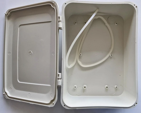 RBOX Plastik ABS Pano Gri Yükseklik 318mm Genişlik 230mm Derinlik 116mm ürün görseli 1