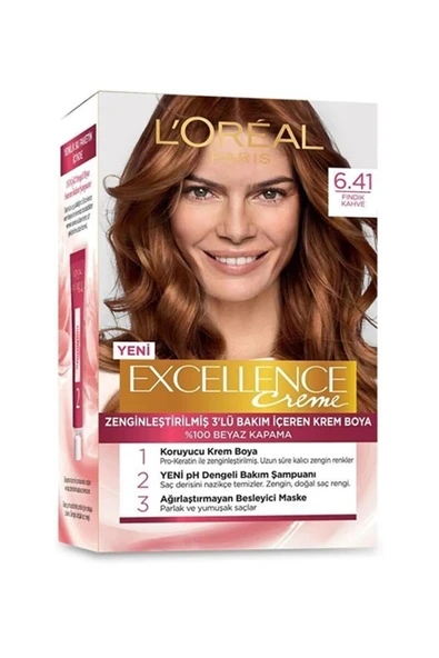 Lor.excel.saç Boyası 6/41 Fındık Kahve ürün görseli 1