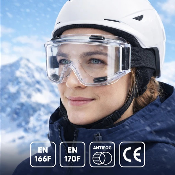 Kayak Gözlüğü Antifog Güneş Kar Şeffaf Snowboard Glasses Ekonomik Seri Gözlük ürün görseli 1