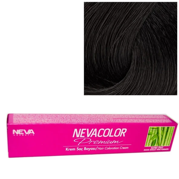 Neva Color Tüp Saç Boyası 1 Siyah 50 ml ürün görseli 1