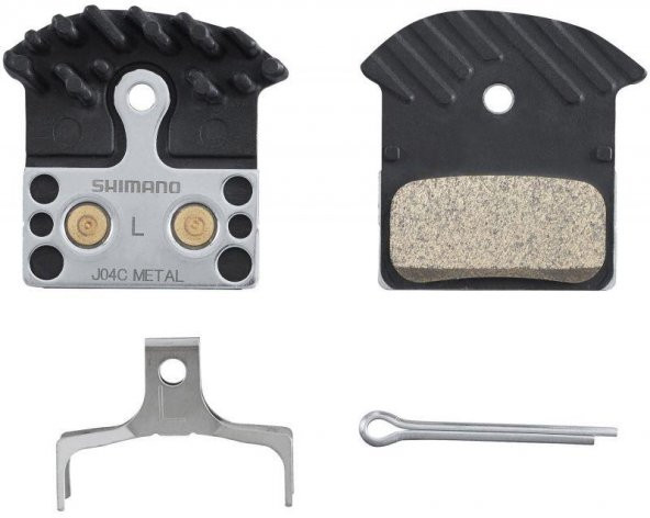 Disc Brake Pad Set Metal J04C Incl Spring/Split Pin 1 Pair - Resim 2