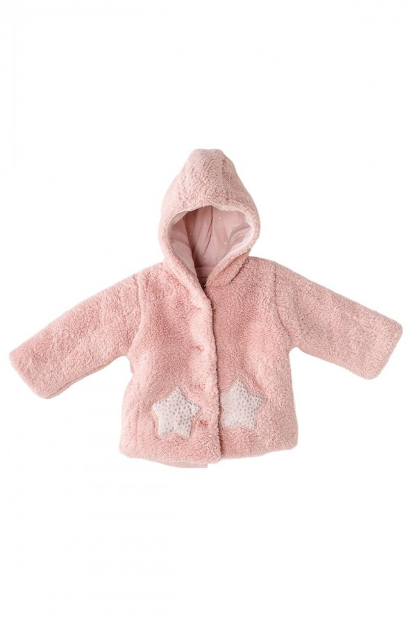 Andywawa Kız Bebek Yıldız Kabartmalı Welsoft Pembe Mont AC23159 ürün görseli 1