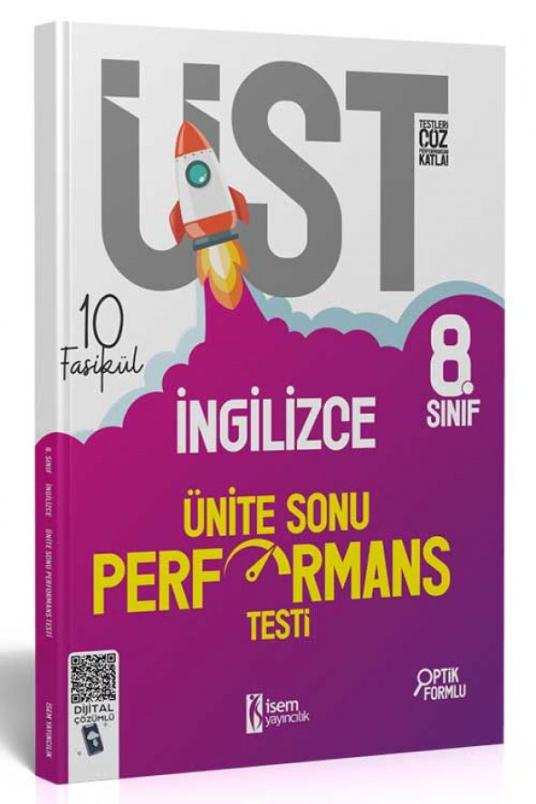 İsem Yayınları 8.Sınıf LGS İngilizce 10 Fasikül Ünite Sonu Performans Testi ürün görseli 1