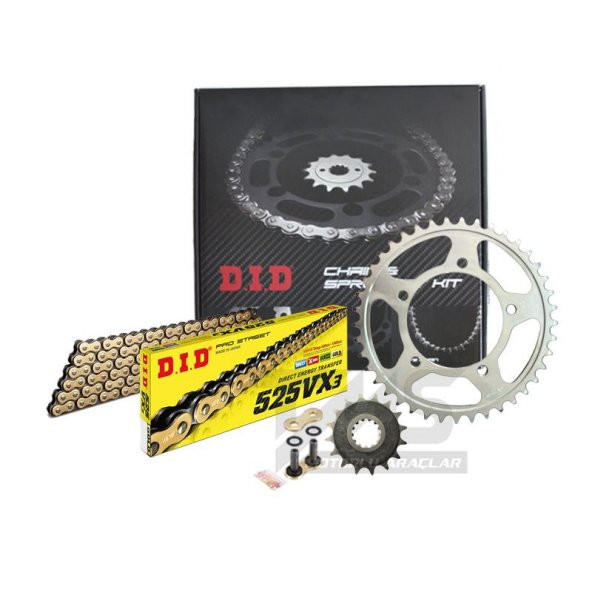 Did-Jt 2011-2019 Ducati Diavel Carbon Uyumlu Zincir Dişli Set Gold (Sarı) Renk ürün görseli 1