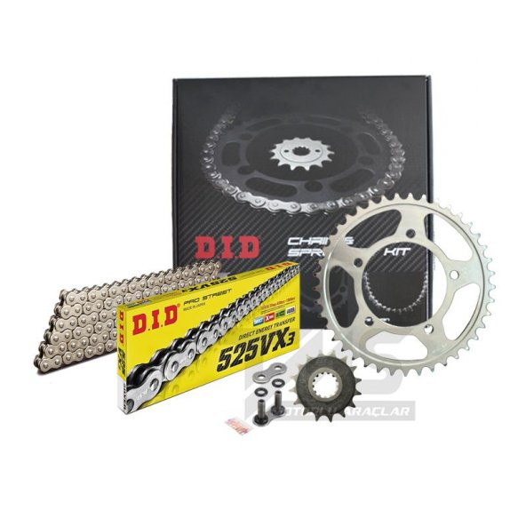 Did-Jt 2012-2014 Ducati Diavel Cromo Uyumlu Zincir Dişli Set Silver (Gümüş) Renk ürün görseli 1