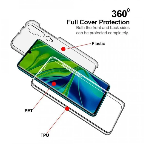 Xiaomi Redmi Note 10S Çift Taraflı Silikon Kılıf - Resim 2