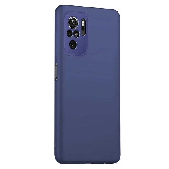 Xiaomi Redmi Note 10S Premium Silikon Kılıf Mavi ürün görseli 1