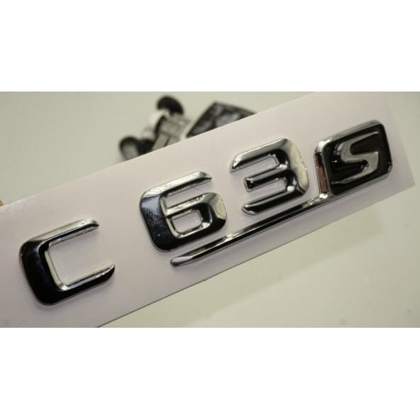 C 63S Bagaj Krom Metal 3M 3D Yazı Logo ürün görseli 1