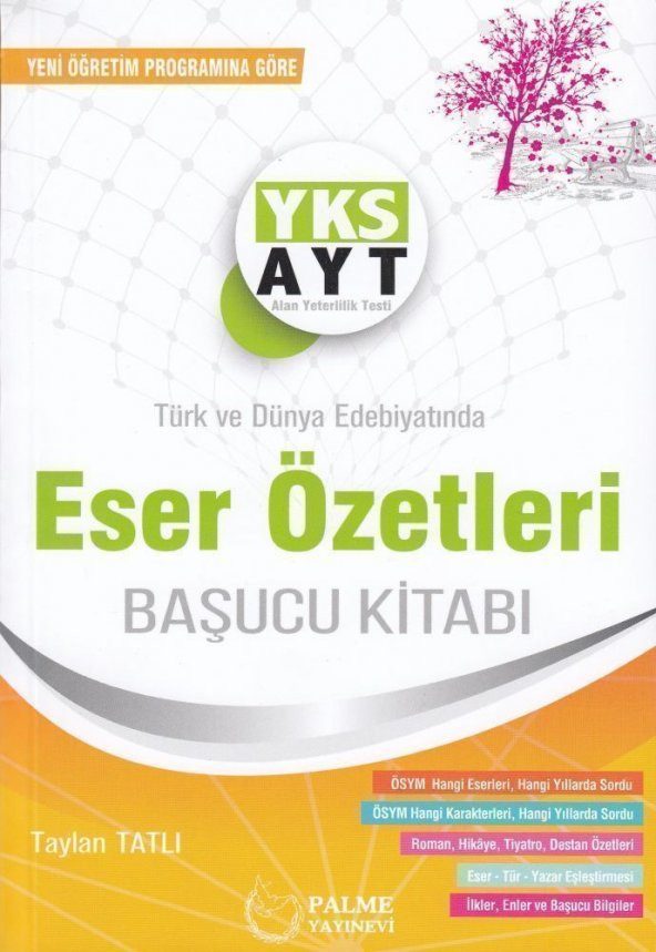 Palme Yayınları AYT Eser Özetleri Başucu Kitabı ürün görseli 1