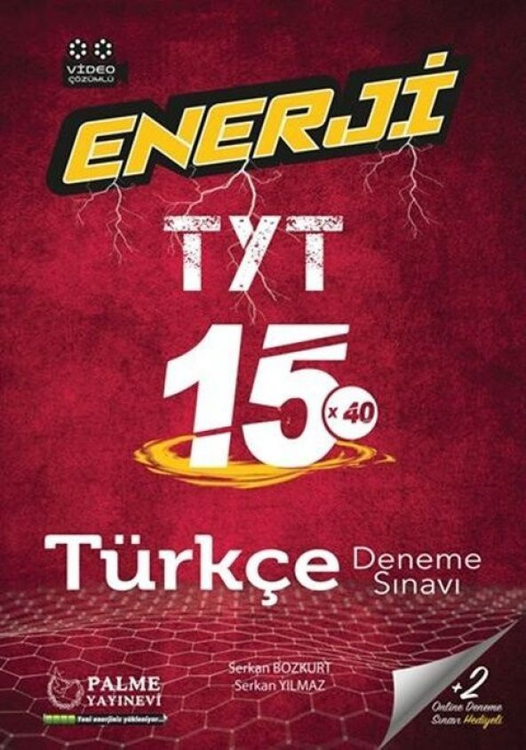 Palme Yayınları TYT Türkçe Enerji 15 Deneme Sınavı ürün görseli 1