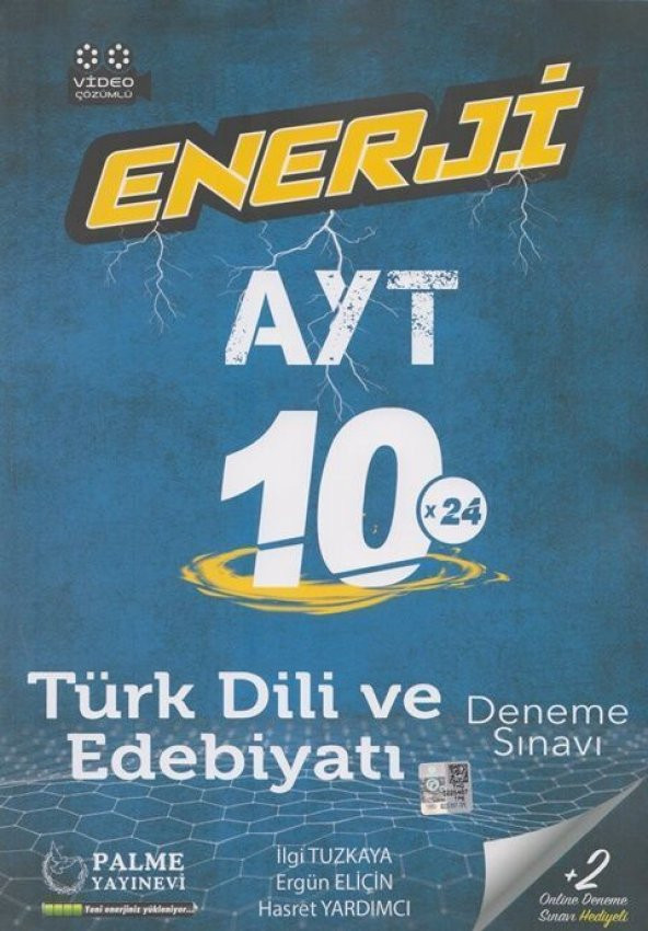 Palme Yayınları AYT Türk Dili ve Edebiyatı Enerji 10x24 Deneme Sınavı ürün görseli 1