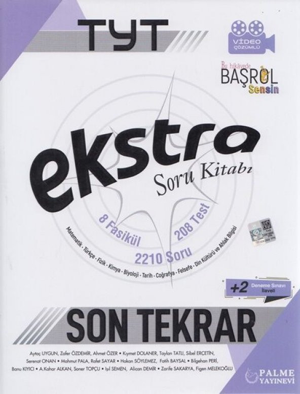 Palme Yayınları TYT Tüm Dersler Ekstra Son Tekrar Soru Kitabı ürün görseli 1