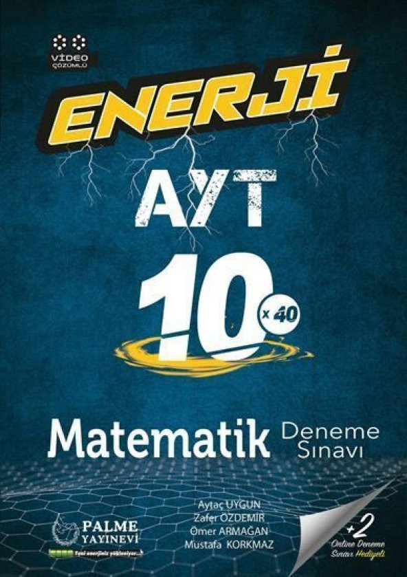 Palme Yayınları AYT Matematik Enerji 10 Deneme ürün görseli 1