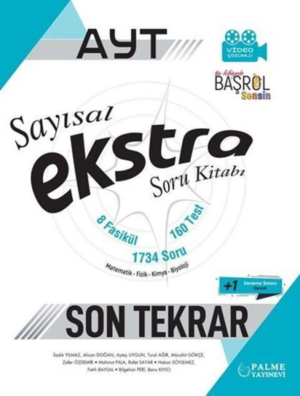 Palme Yayınları AYT Tüm Dersler Sayısal Ekstra Son Tekrar Soru Kitabı ürün görseli 1