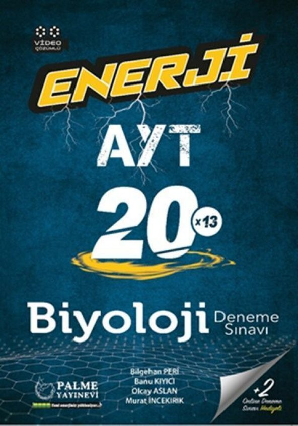 Palme Yayınları AYT Biyoloji Enerji 20 Deneme ürün görseli 1