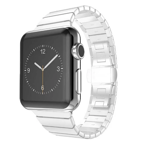 Apple Watch 38mm KRD-16 Metal Katlamalı Kordon - Resim 3