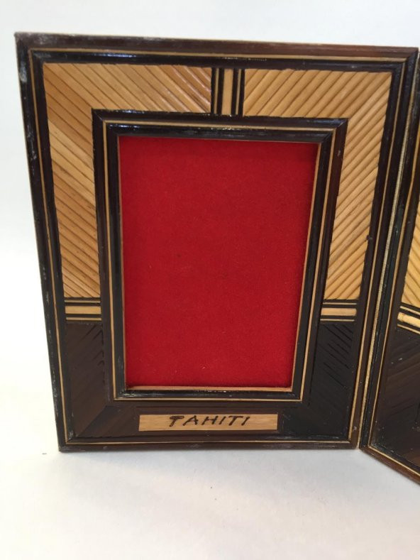 Çiftli Bambu Fotoğraf Çerçevesi 10x7 cm - Resim 5