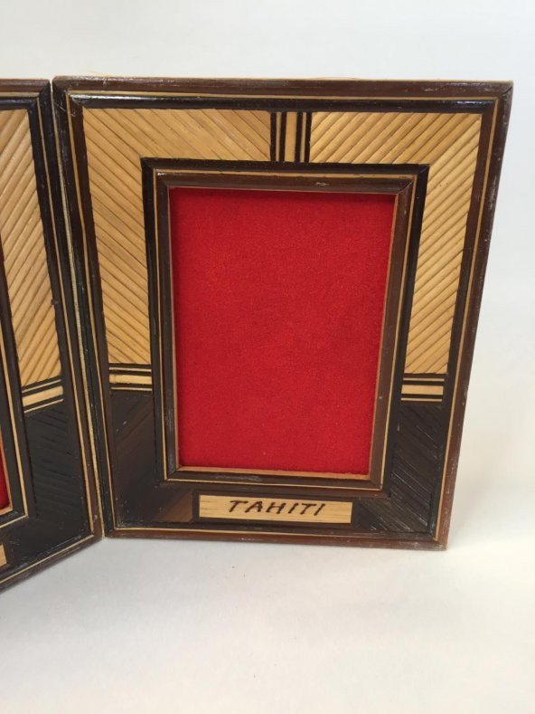 Çiftli Bambu Fotoğraf Çerçevesi 10x7 cm - Resim 6