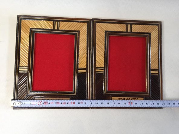 Çiftli Bambu Fotoğraf Çerçevesi 10x7 cm - Resim 7