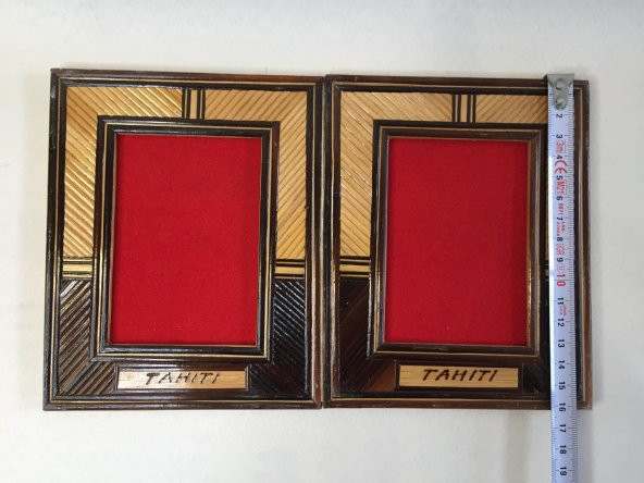 Çiftli Bambu Fotoğraf Çerçevesi 10x7 cm - Resim 8