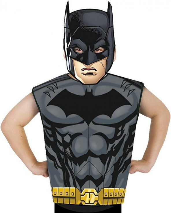 DC Comics Batman Maskeli Kostüm 3-6 Yaş ürün görseli 1