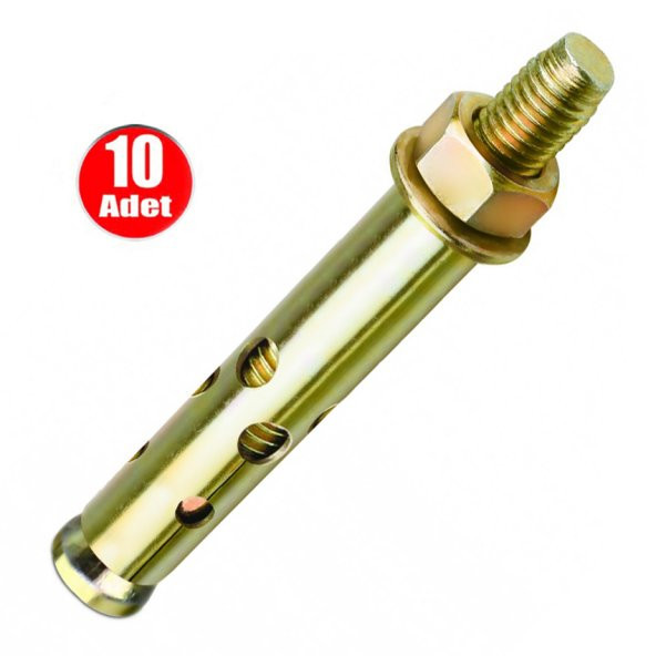 Aletçantam Çelik Dübel Gömlekli 6x65 (8mm) - 10 adet ürün görseli 1