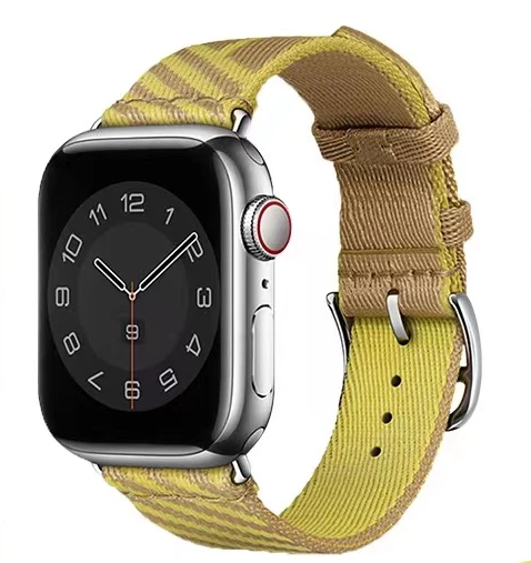 Apple Watch 7 45mm KRD-51 Hasır Kordon - Resim 2