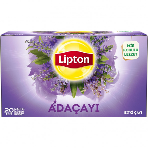 Lipton Bardak Poşet Bitki Çayı Adaçayı 20'Li ürün görseli 1