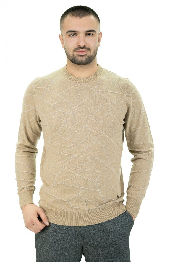 SARAR İNTERVİEW O YAKA DESENLİ TRİKO - Resim 10