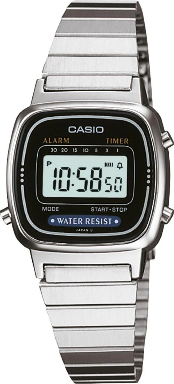 CASIO LA670WA-1DF RETRO DİJİTAL BAYAN KOL SAATİ ürün görseli 1