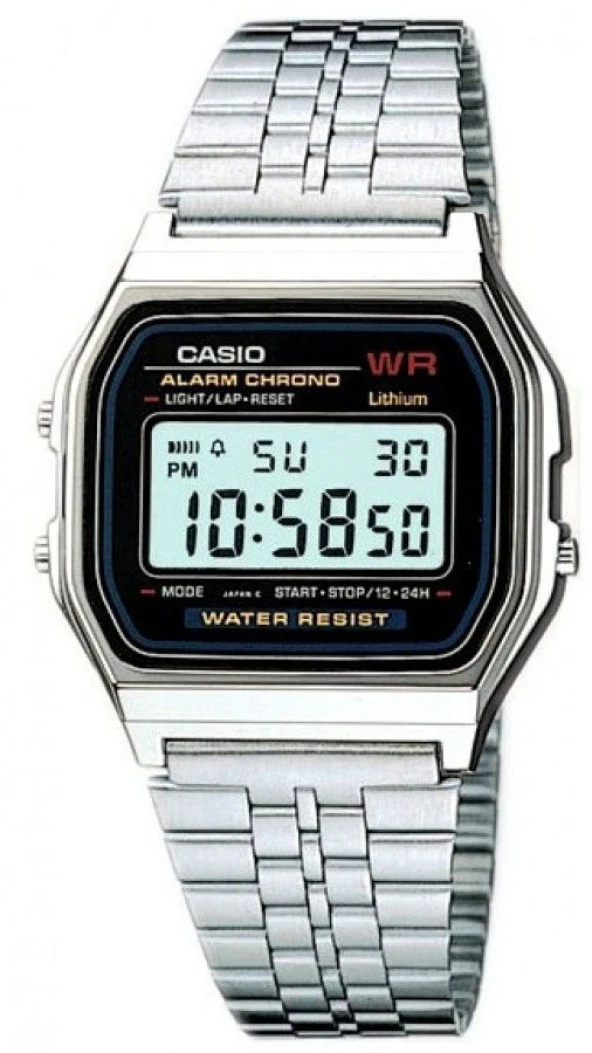 CASIO A159W-N1DF DİJİTAL RETRO MODELİ UNISEX KOL SAATİ ürün görseli 1