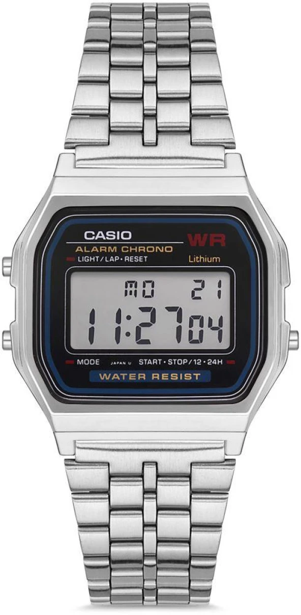 CASIO A159WA-N1DF DİJİTAL RETRO MODELİ UNISEX KOL SAATİ ürün görseli 1
