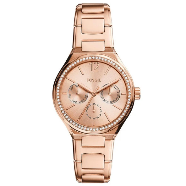 FOSSIL FBQ3721 ROSE GOLD TAŞLI BAYAN KOL SAATİ ürün görseli 1