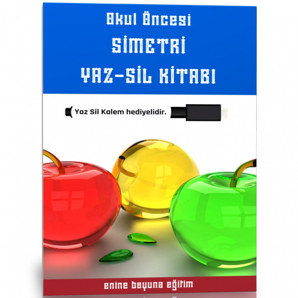 Okul Öncesi Simetri YAZ-SİL Kitabı ürün görseli 1